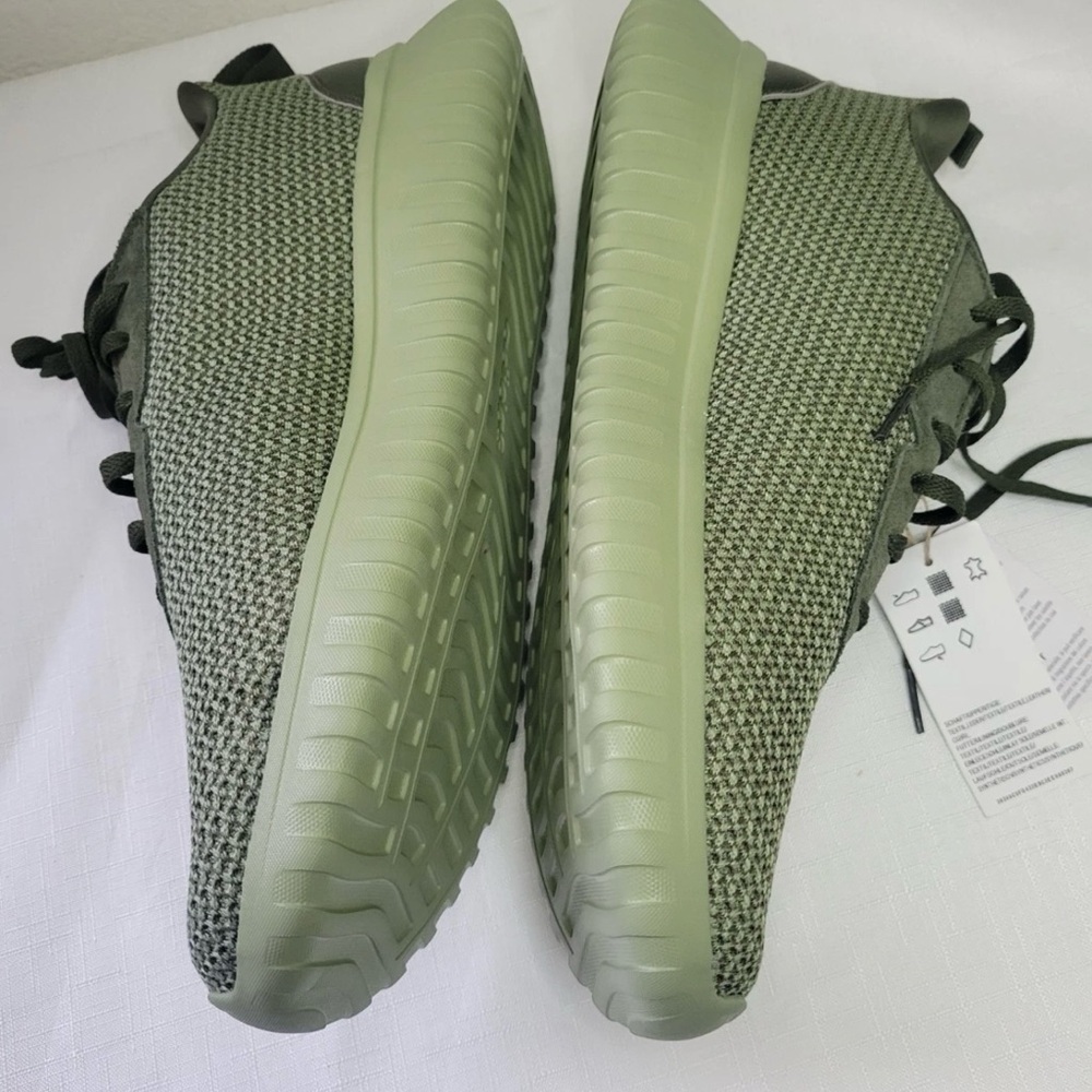 MENS NWT ADIDAS GREEN OLIVE KAPTIR BASE RUNNING WORKOUT EVERY DAY SHOE SIZE 10 - Picture 4 of 10